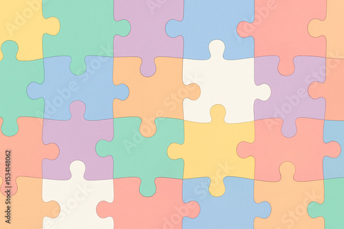 puzzle seamless pattern