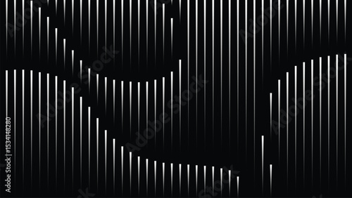 abstract diagonal wave lines design background black and white Modernist texture business industrial pattern illusion EPS 10