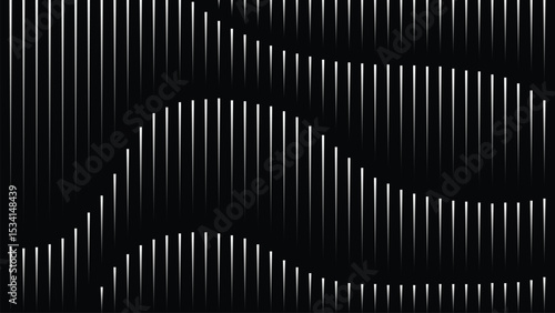 abstract diagonal wave lines design background black and white Modernist texture business industrial pattern illusion EPS 10