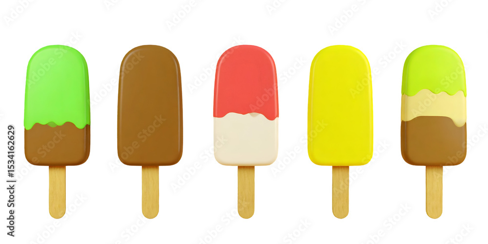 3d Minimalism, cotton, ice cream isolated on white or transparent background. 3d Minimalism, cotton, ice cream isolated on white or transparent background.