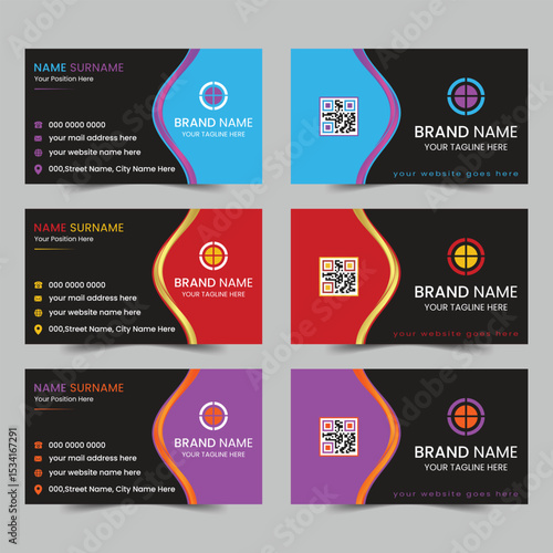 Modern business card design template