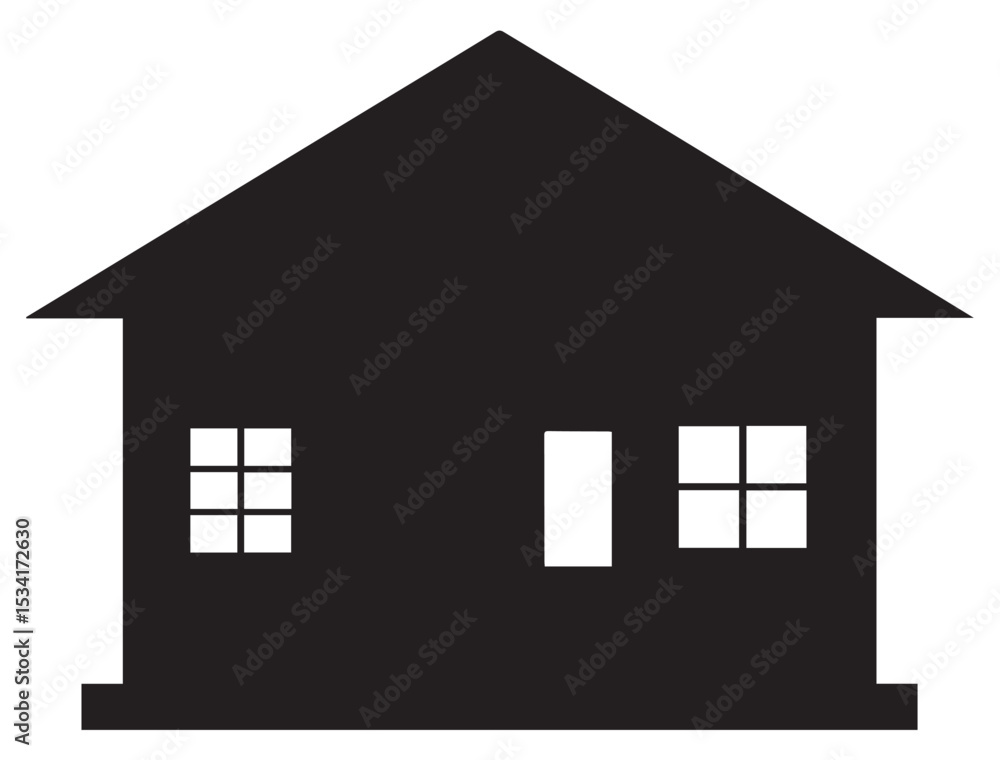 HOUSE ICON SILHOUETTE HOUSE ICON SILHOUETTE