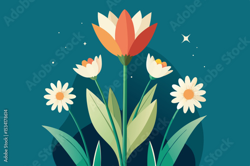 spring flowers background