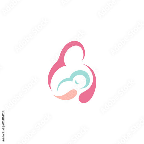 Simple minimal abstract icon symbol gentle dream hope calm embrace.