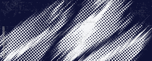 blue color pattern gradient grunge texture background. Dots pop art comics sport style Abstract background dark blue with modern corporate concept. vector illustration