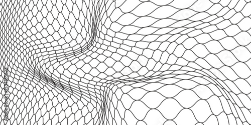 Curved net pattern. Seamless design for sportswear or equipment like soccer goals, volleyball nets, basketball hoops, hockey nets, and athletic gear. eps 10