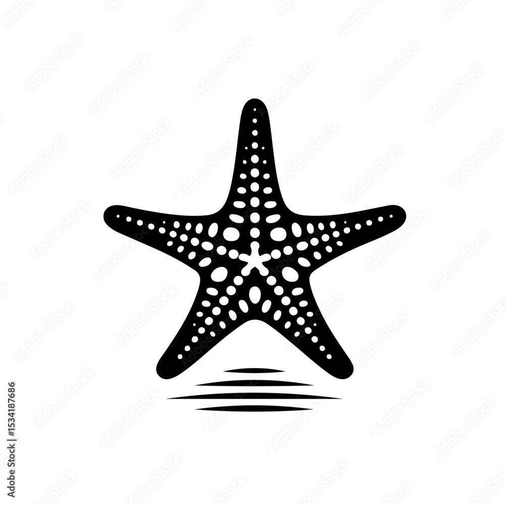 Fototapeta premium Starfish Silhouette