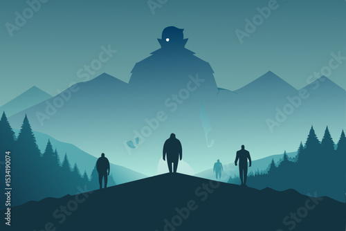 winter mountain landscape