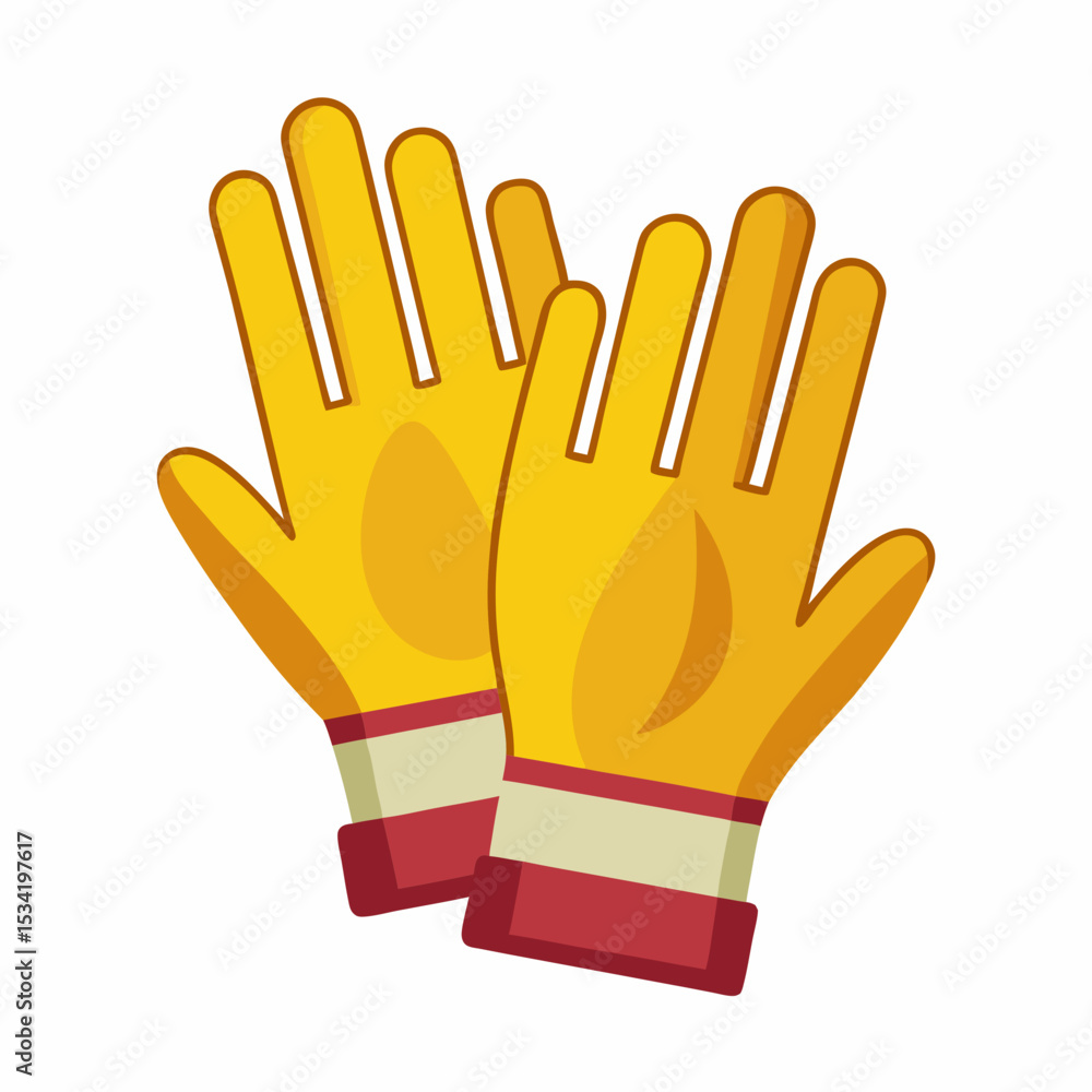 Obraz premium Simple Gloves Vector