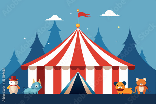 circus tent cartoon