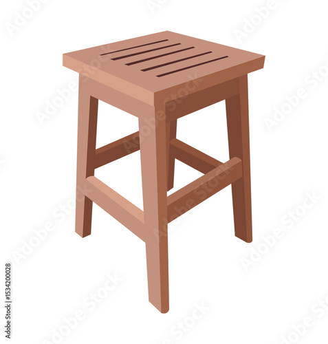 wooden chair isolated vector stock,icon, graphic, illustration vector design
