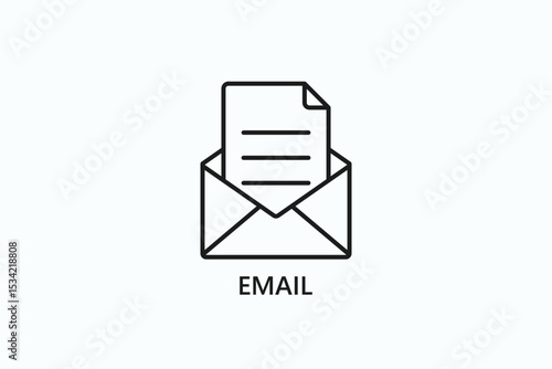 Email Icon Or Logo Isolated Illustration