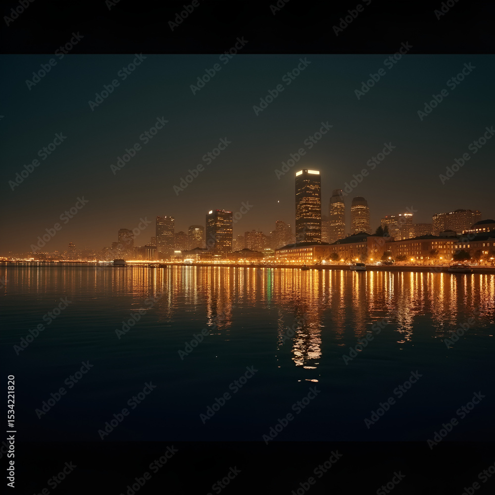 Naklejka premium san francisco at night