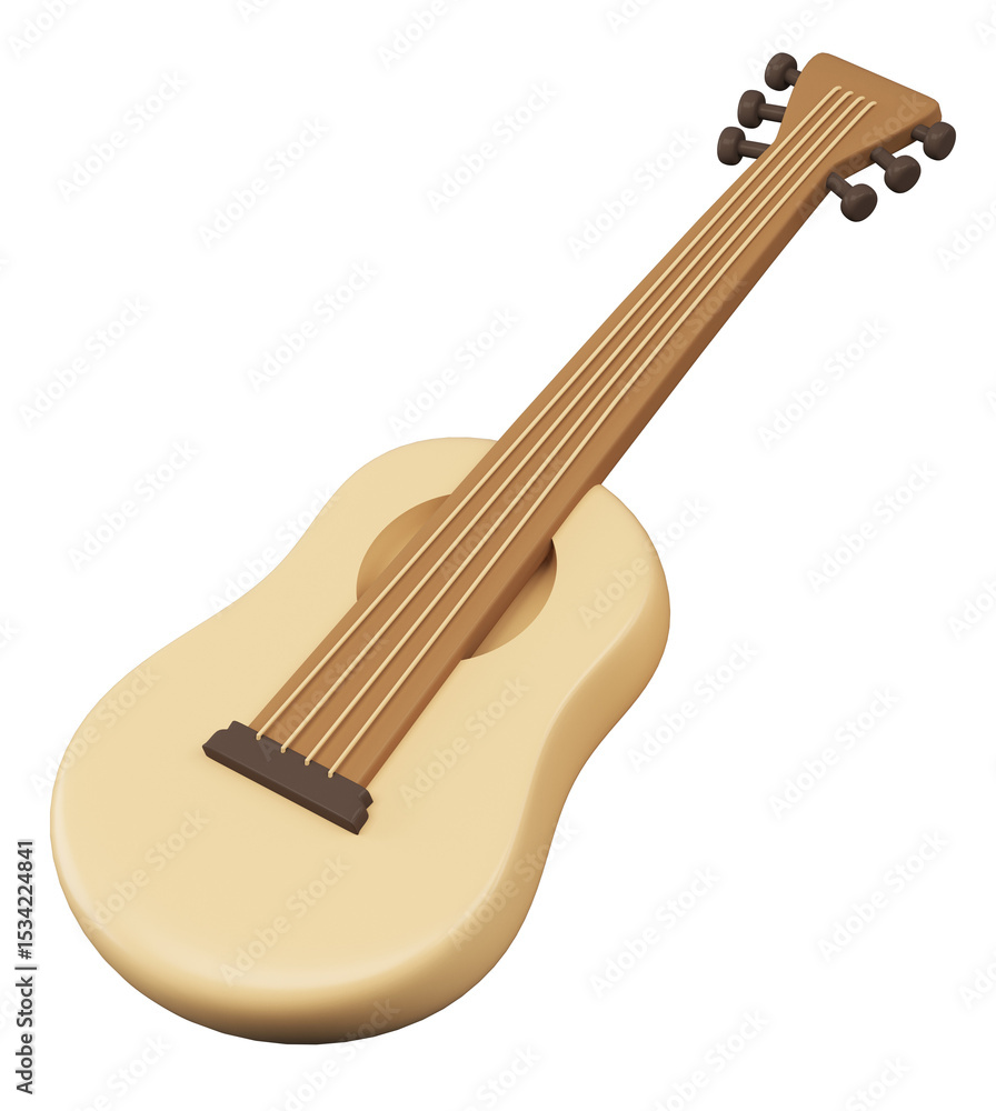 Fototapeta premium acoustic guitar vector illustration