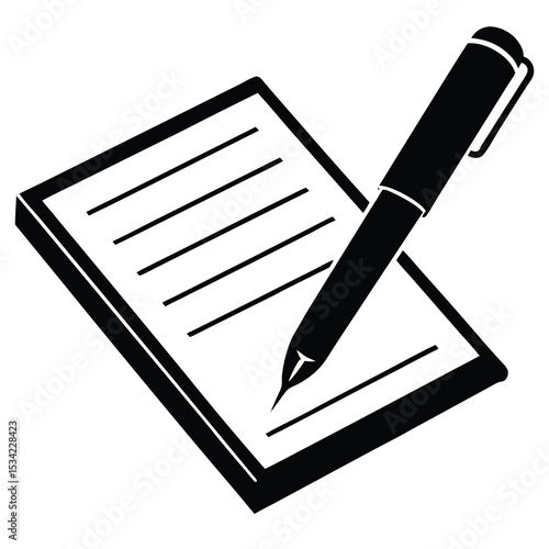 banker element isolated signature pad on white background