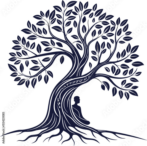 Vector illustration collection of a tree.