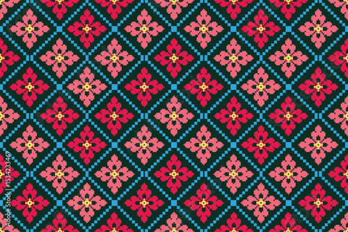 seamless knitted pattern