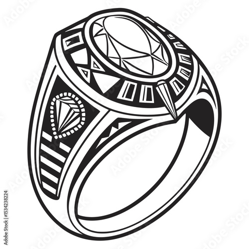 championship ring burning red and grounding tones