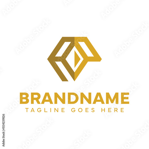 Letters AP Diamond Logo, symbolizing elegance, strength, and premium identity