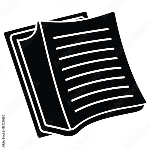 accountant element isolated general journal on white background