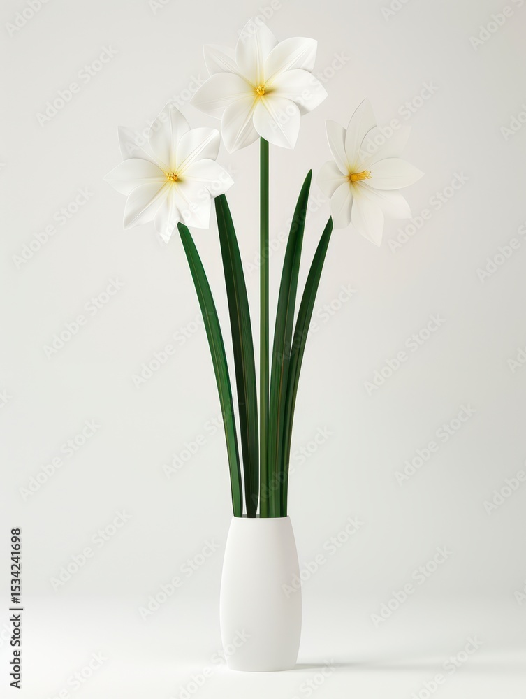 Elegant White Flowers in a Minimalist Vase with Lush Green Leaves Perfect for Home Decor and Interior Design Inspiration Elegant White Flowers in a Minimalist Vase with Lush Green Leaves Perfect for Home Decor and Interior Design Inspiration