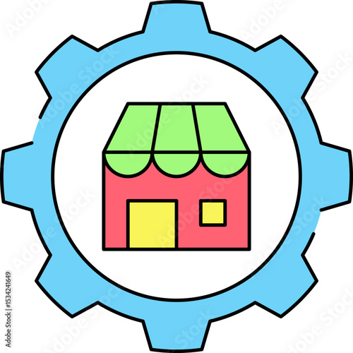 Setting single icon vector illustration