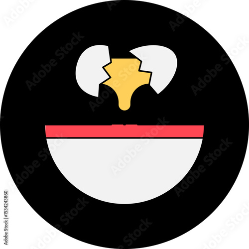 Egg single icon vector illustration