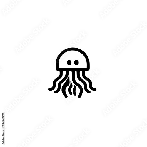 Ocean jellyfish icon