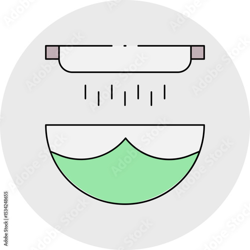 Water single icon vector illustration