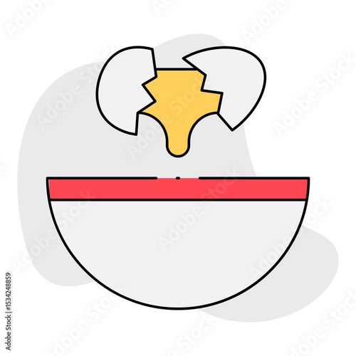 Egg single icon vector illustration