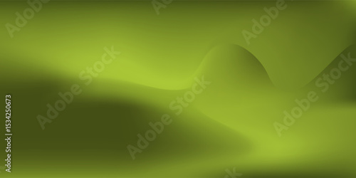 Olive green color gradient background texture. Abstract curved pattern shape gradation design illustration for artwork, wallpaper, t