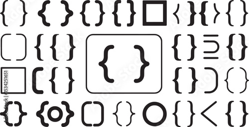Bracket & Brace Vector Collection – Coding & Design Symbols