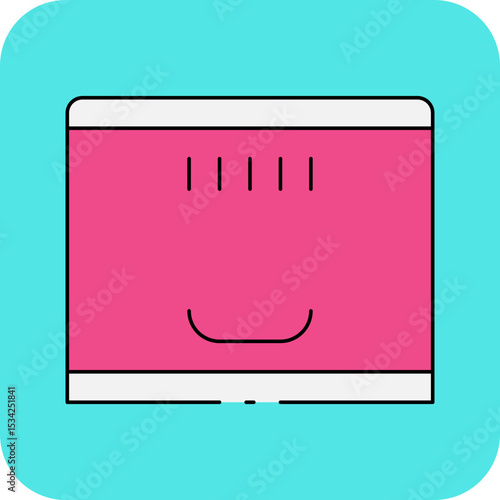 Drawers single icon vector illustration