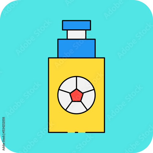 Horn single icon vector illustration