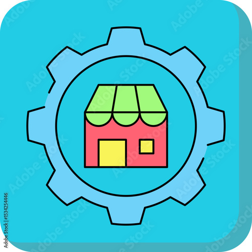 Setting single icon vector illustration