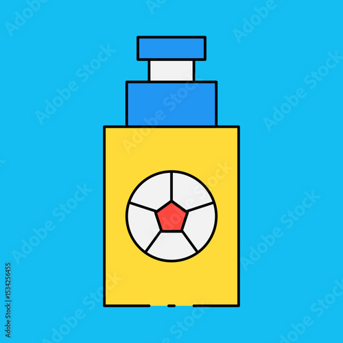 Horn single icon vector illustration