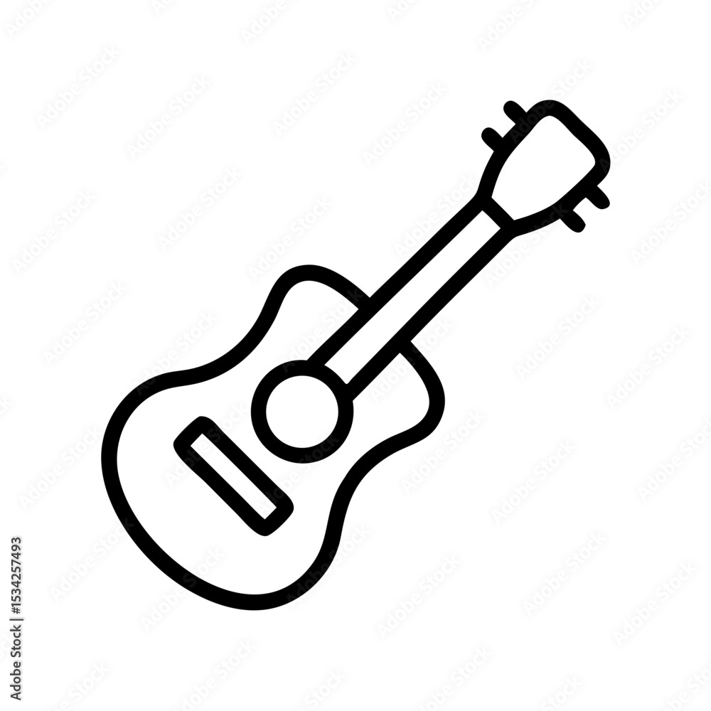 Toy Guitar Icon in Minimalist Style for Music Blogs, Children's Education, Creative Projects, and Social Media Content Toy Guitar Icon in Minimalist Style for Music Blogs, Children's Education, Creative Projects, and Social Media Content