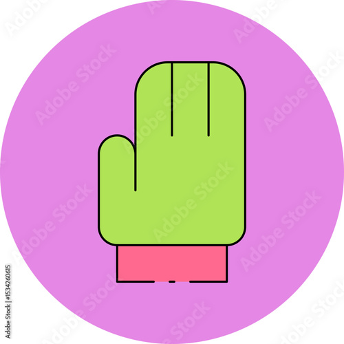 Gloves single icon vector illustration
