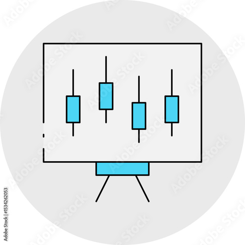 Stats single icon vector illustration
