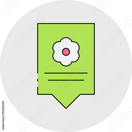 Tag single icon vector illustration