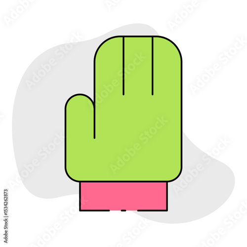 Gloves single icon vector illustration