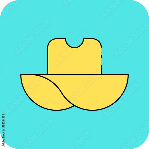 Hat single icon vector illustration