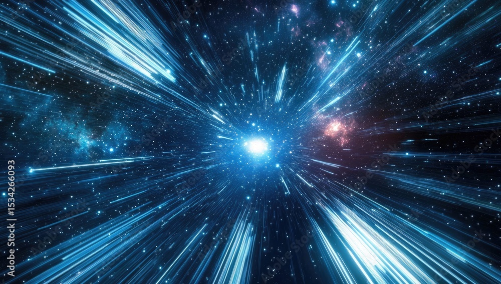 Obraz premium Cosmic Speed, Starburst