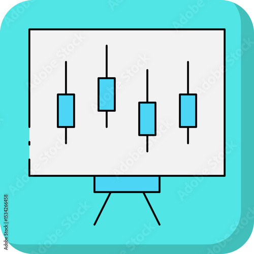 Stats single icon vector illustration