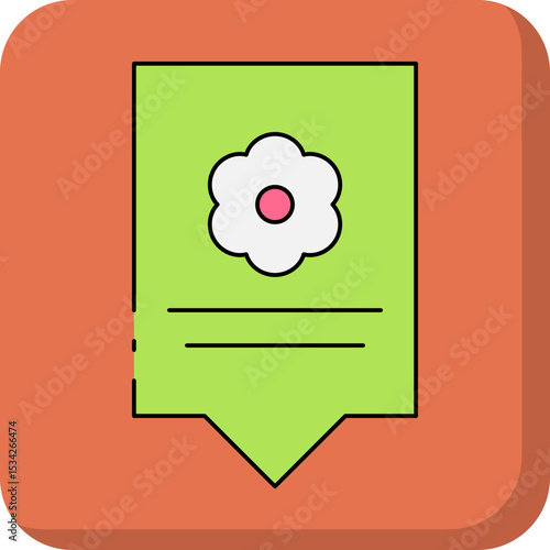 Tag single icon vector illustration