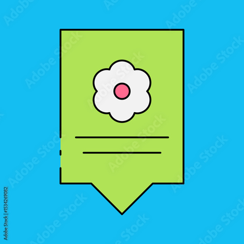 Tag single icon vector illustration