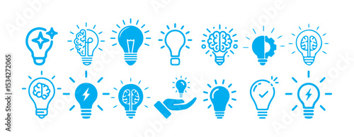 Lightbulb Icon Set, icons of bulbs, set of bulbs, bulbs, light bulb, bulbs icons, Bulb lamp icon, Electric lamp, light, innovation.  Electric lamp, electricity. Victor illustration eps 10