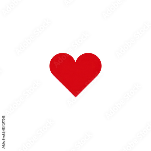 Free Download Bright Red Heart Icon on a Transparent Background for Love and Affection Concept Design Transparent background or png - GFXLoad