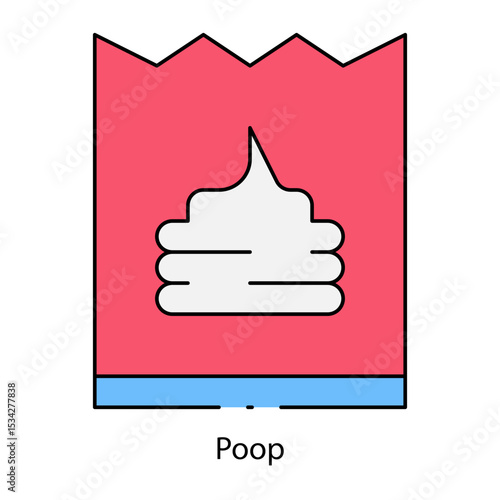 Poop single icon vector illustration
