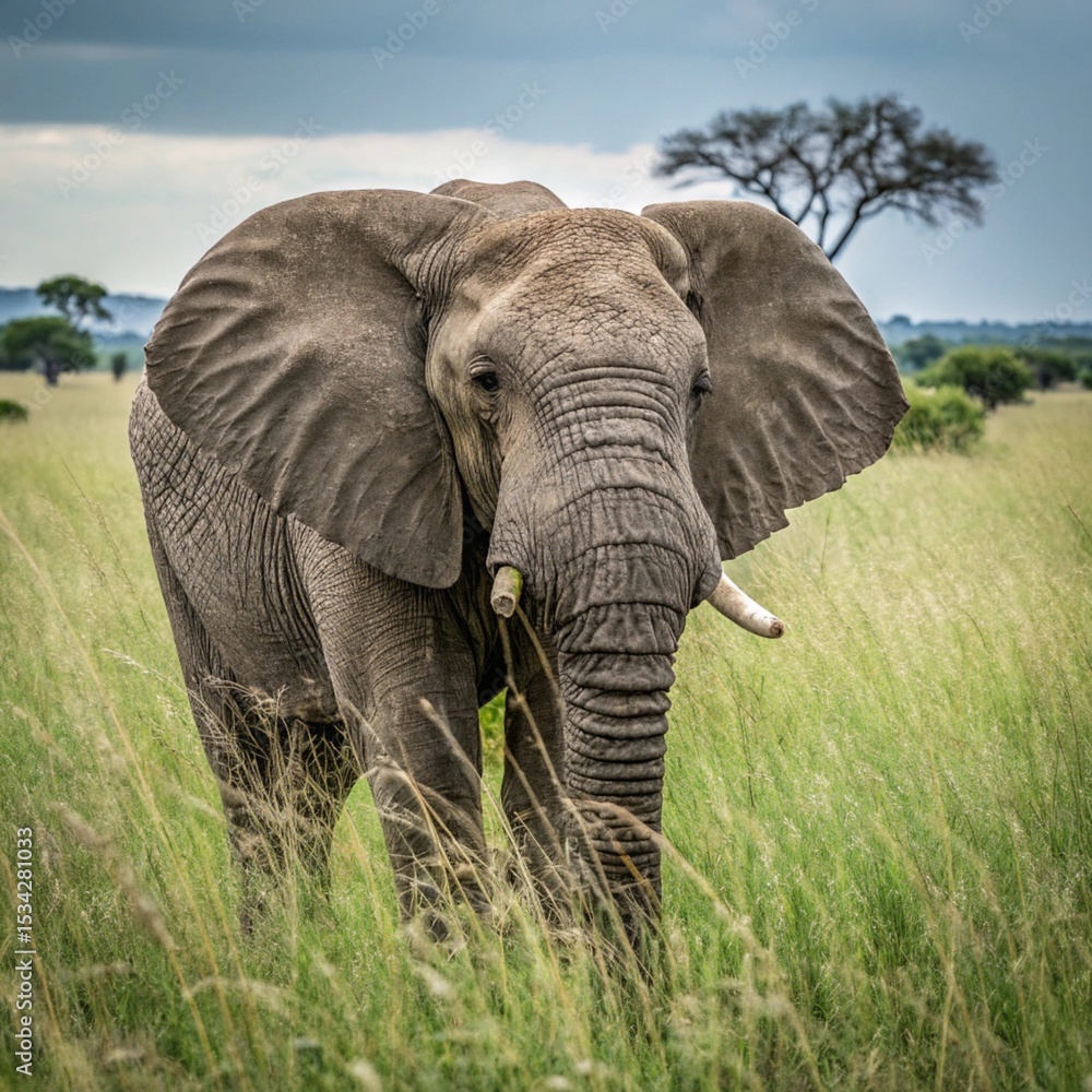 Obraz premium African elephant,